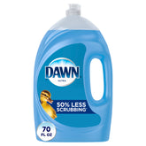 DAWN dish soap bottle with blue label on a white background